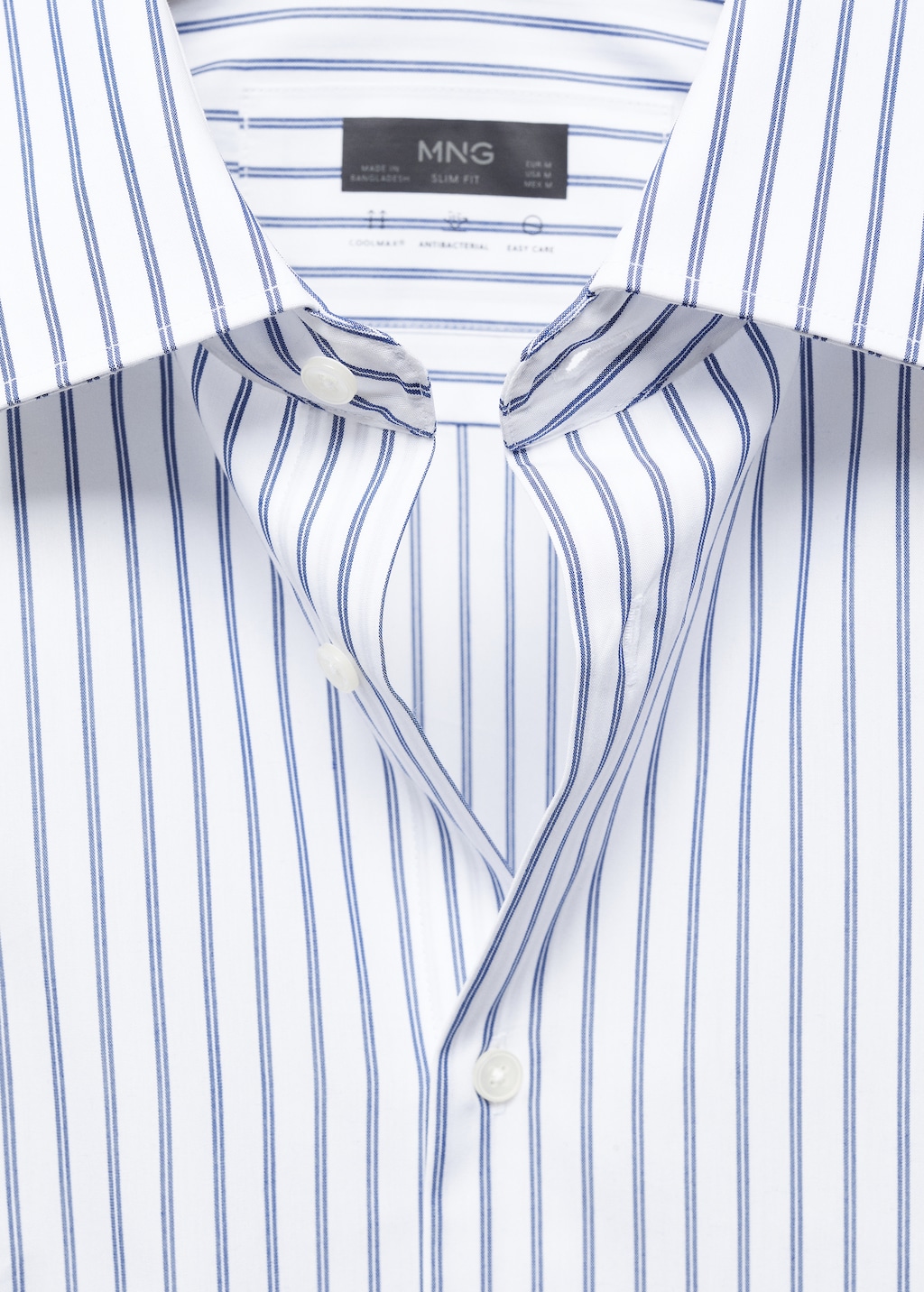 Slim-fit striped Coolmax® shirt - Details of the article 8