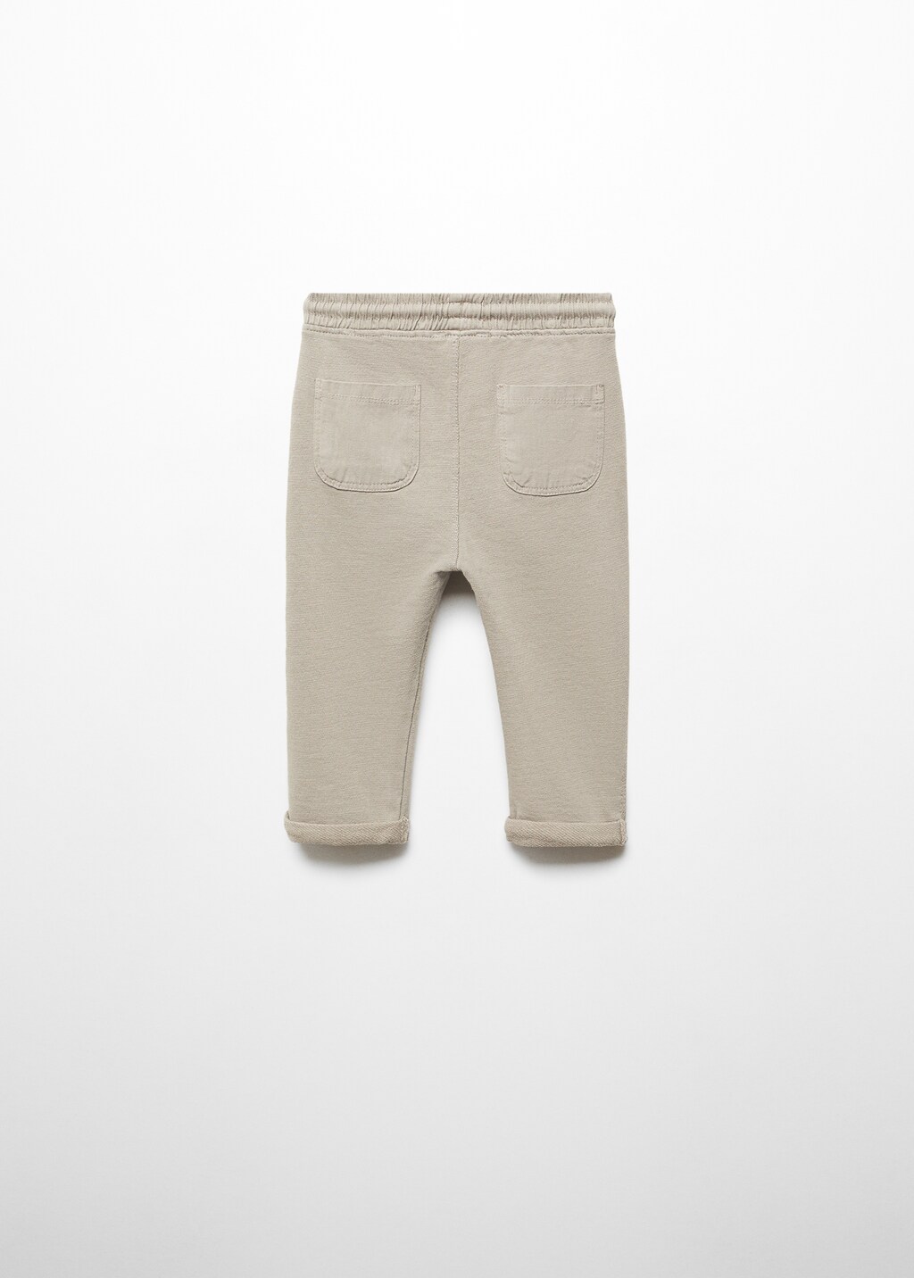 Cotton jogger-style trousers - Reverse of the article