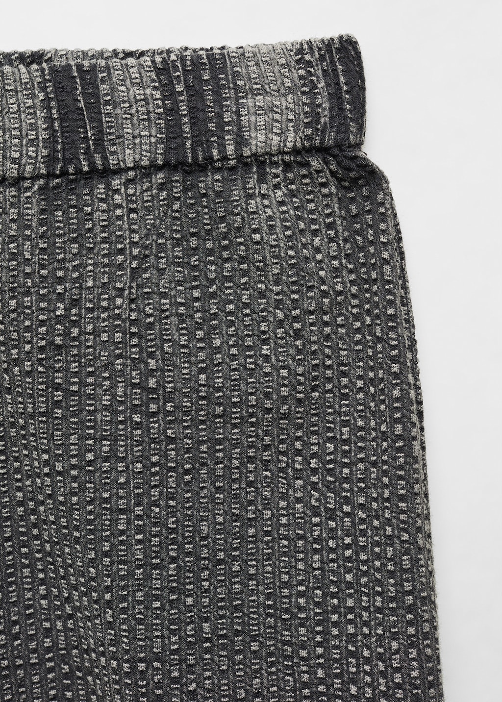 Textured wideleg trousers - Details of the article 8