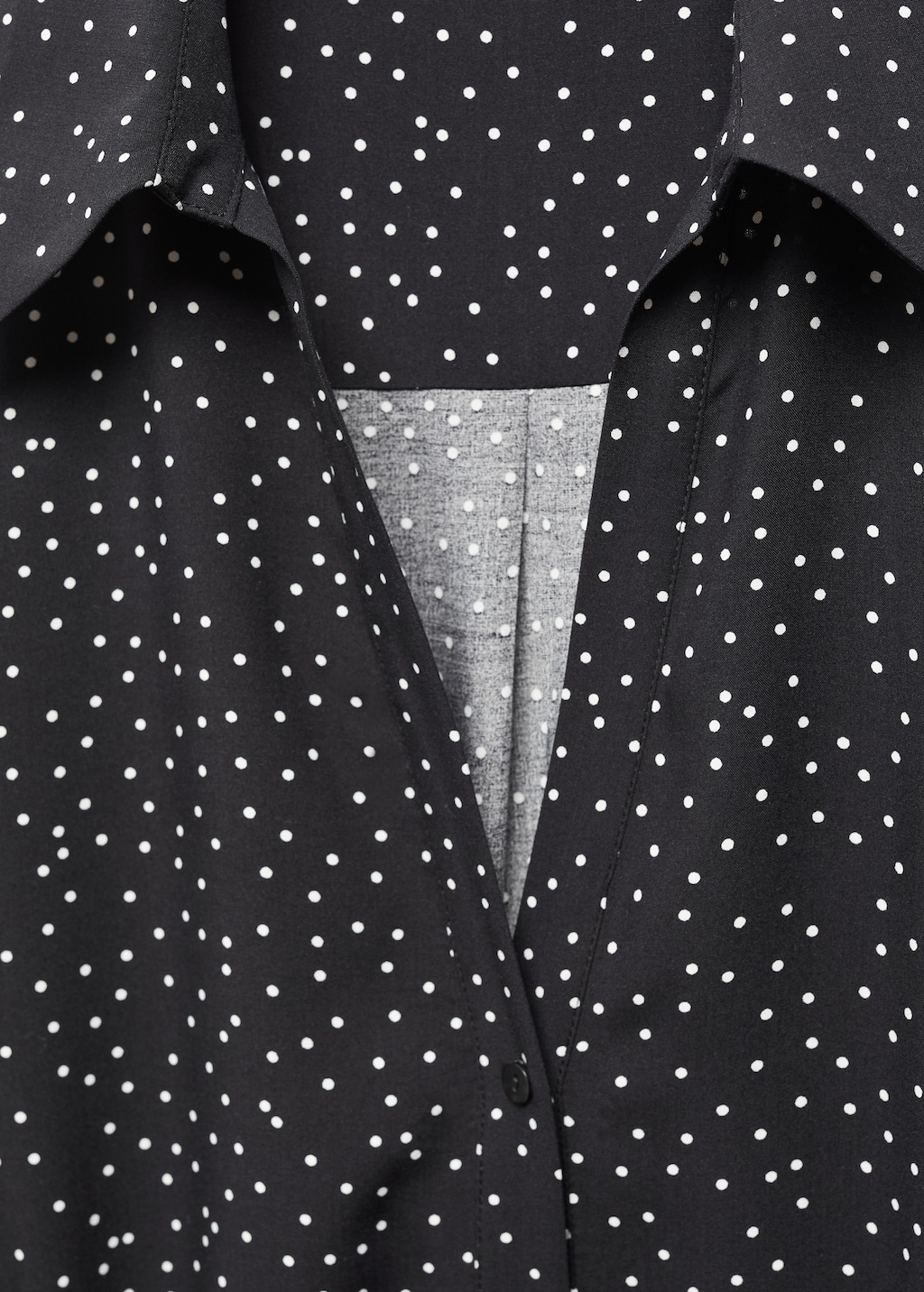 Polka dot shirt dress - Details of the article 8