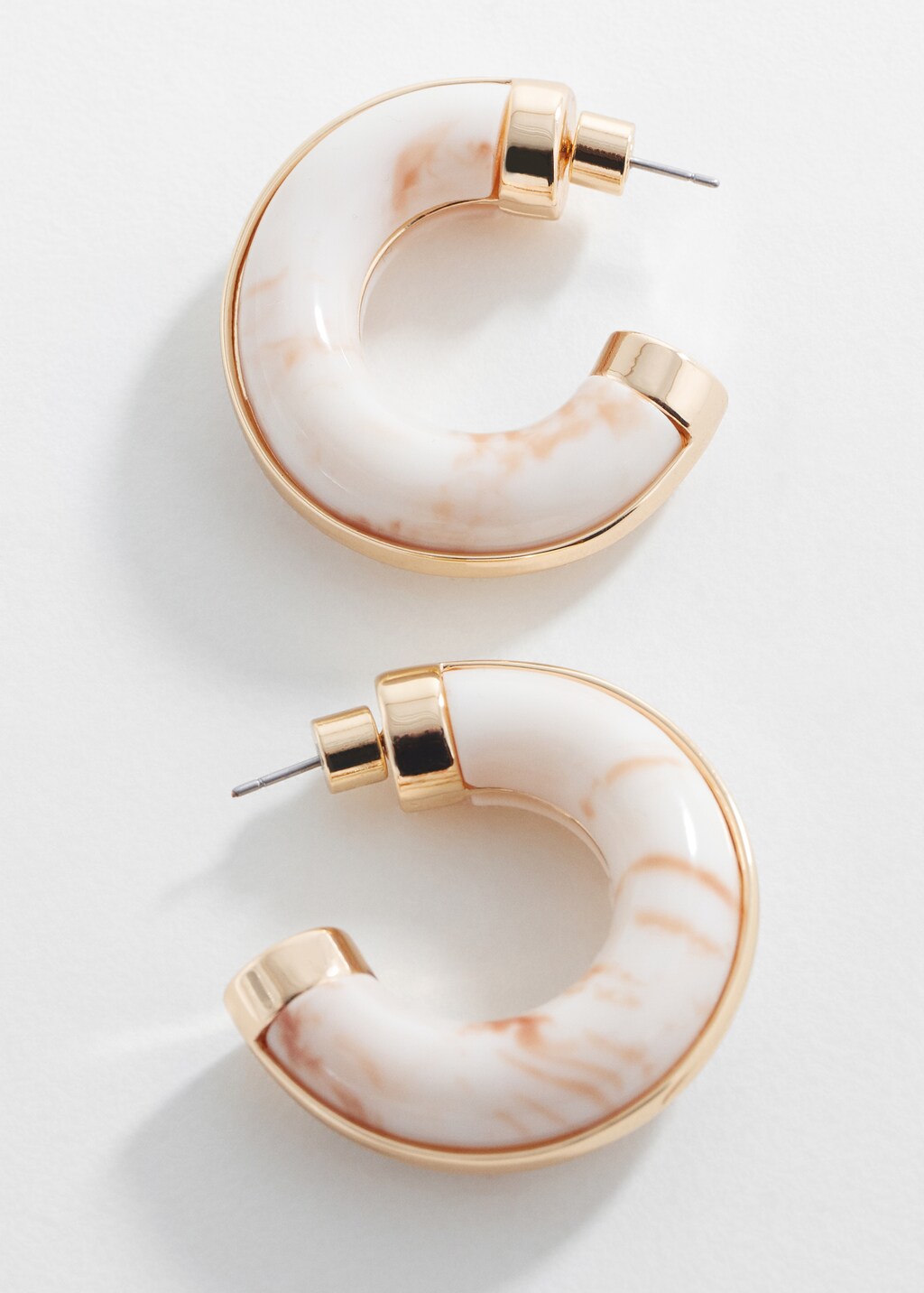 Volume hoop earrings - Medium plane