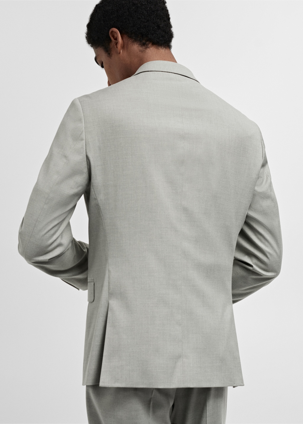 Super slim-fit suit jacket in stretch fabric - Reverse of the article