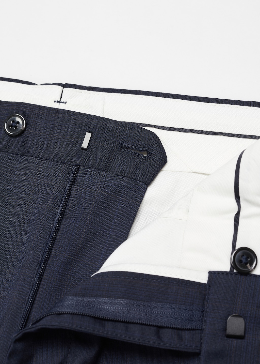 Stretch-fabric slim-fit suit trousers - Details of the article 8