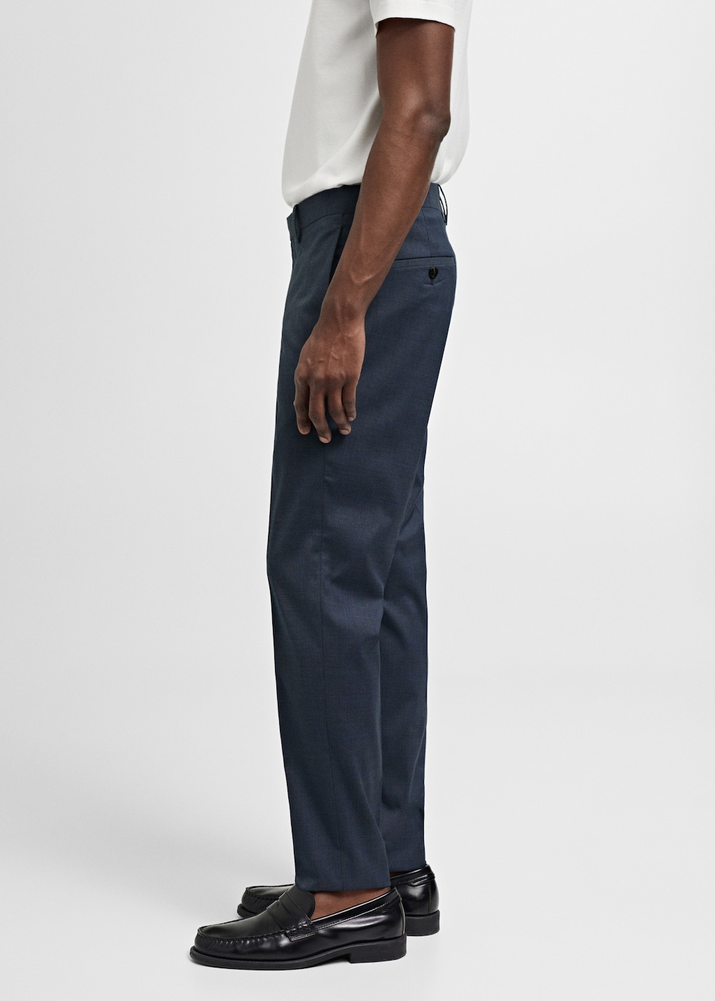 Stretch fabric super slim-fit suit trousers - Details of the article 2