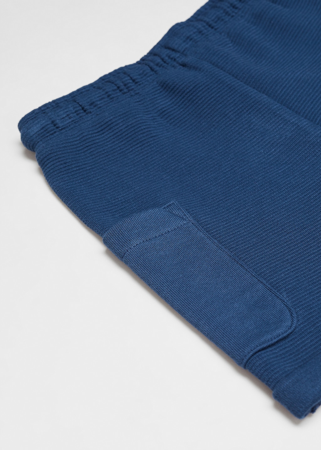 Textured cotton-blend Bermuda shorts - Details of the article 0