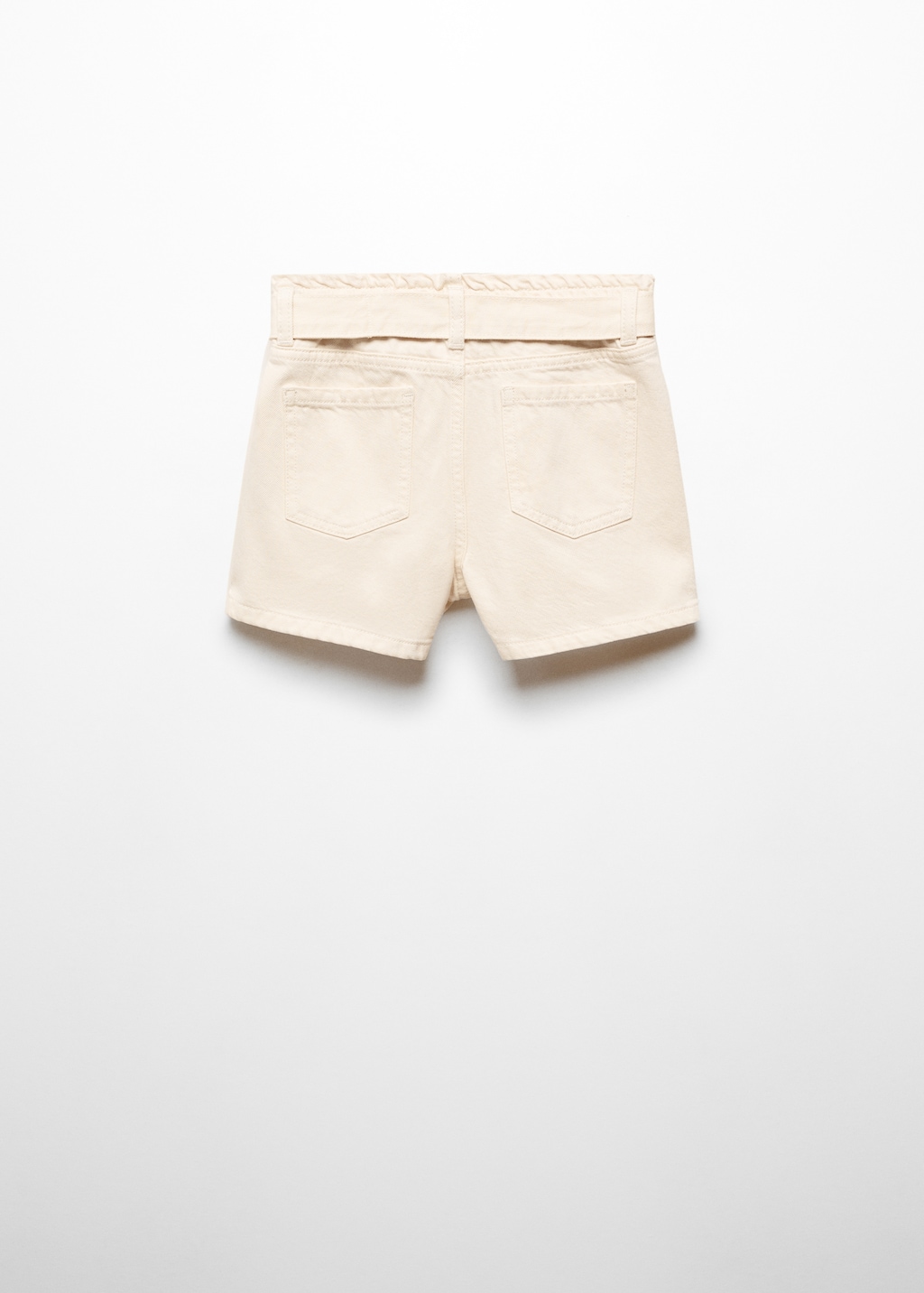 Paperbag shorts with belt - Reverse of the article