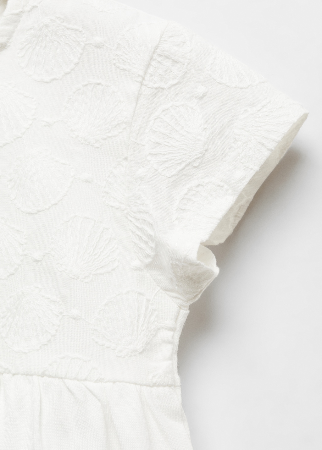 Embroidered printed dress - Details of the article 8