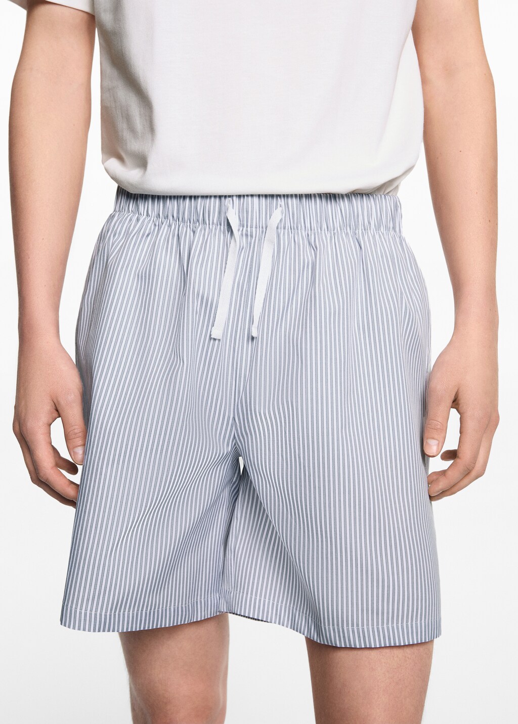 Striped cotton short pyjamas - Details of the article 6