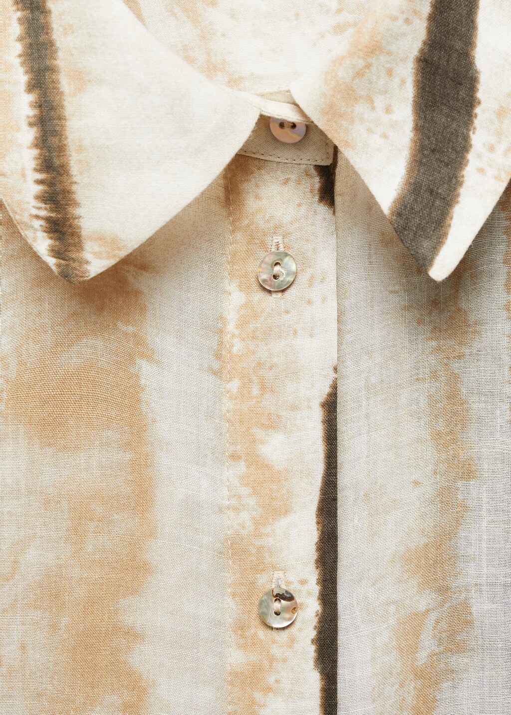 100% ramie printed shirt - Details of the article 8