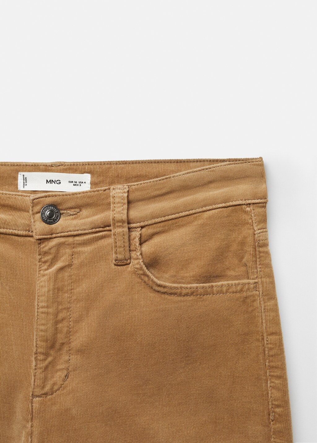 Flared cropped corduroy trousers - Details of the article 8