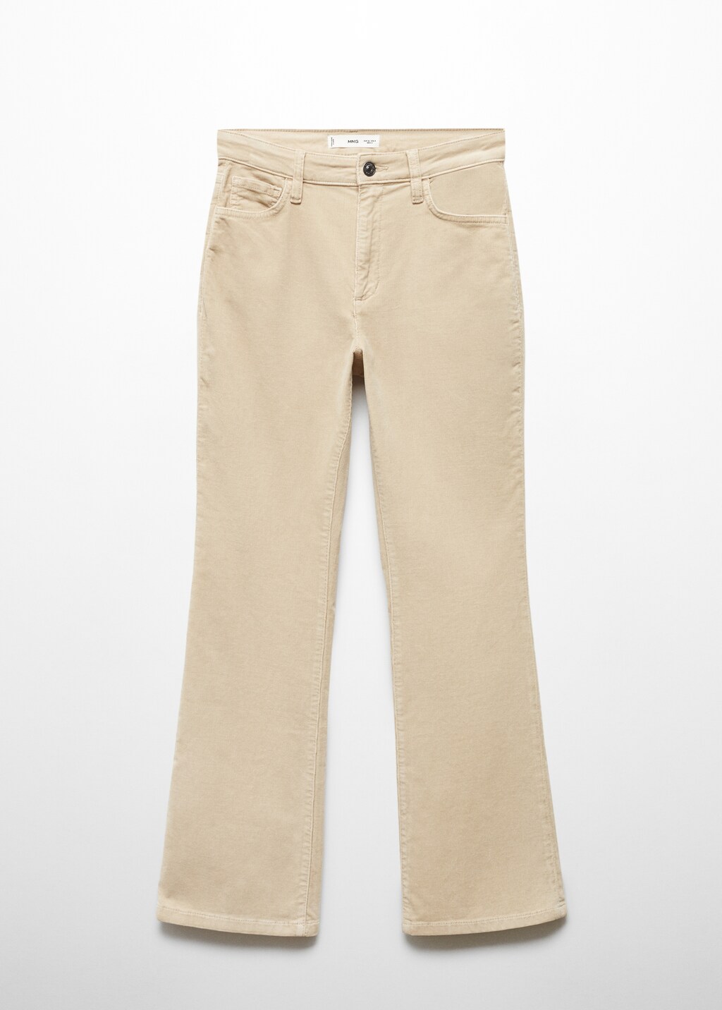 Flared cropped corduroy trousers - Article without model