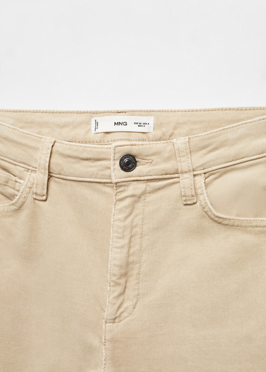 Flared cropped corduroy trousers - Details of the article 8