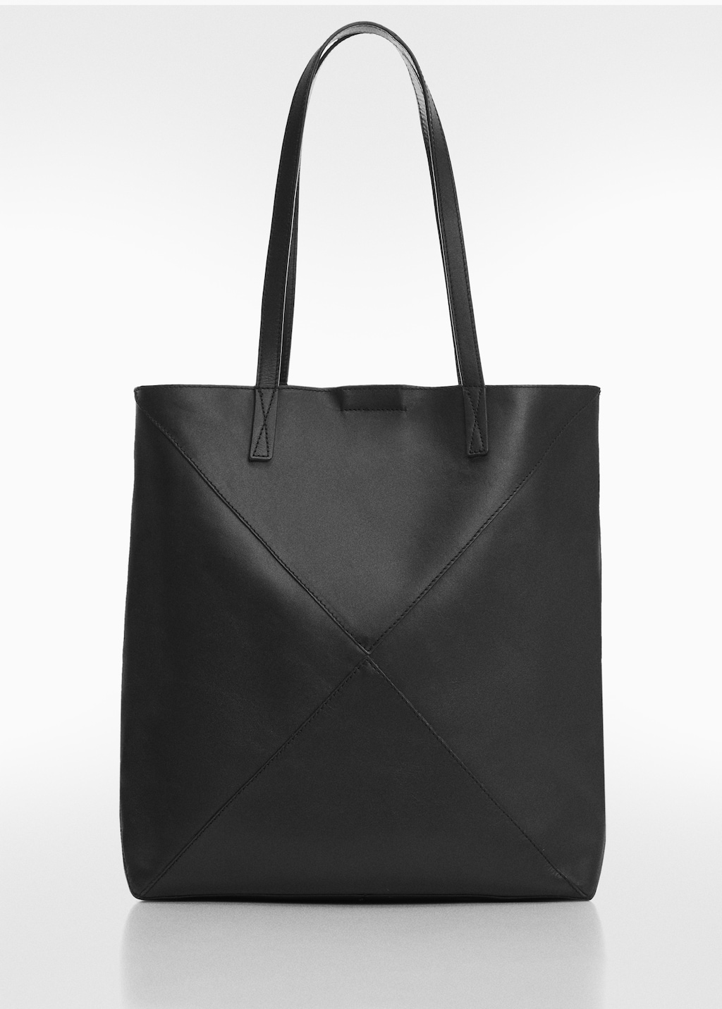 Leather shopper bag - Article without model