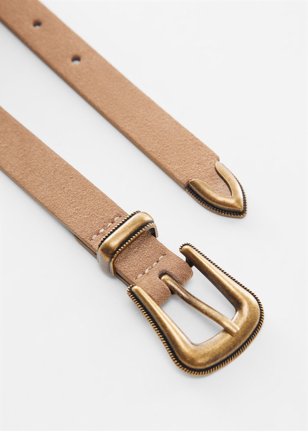 Buckle leather belt - Details of the article 1