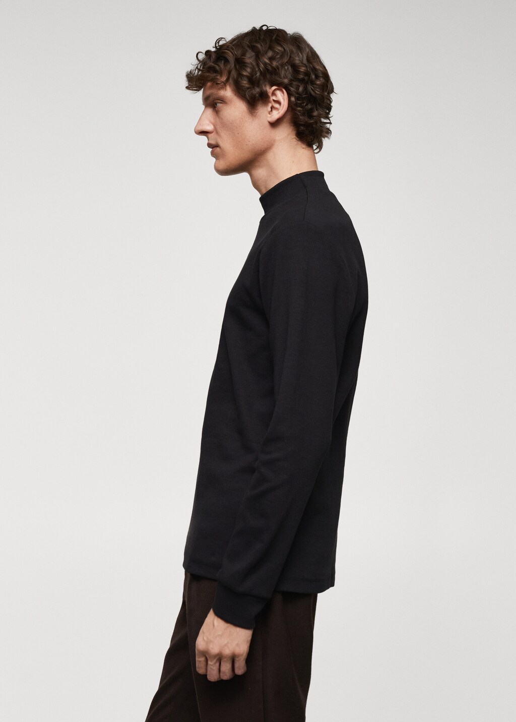 Perkins neck long-sleeved t-shirt - Details of the article 2