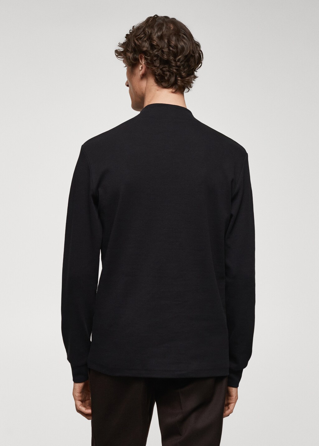 Perkins neck long-sleeved t-shirt - Reverse of the article