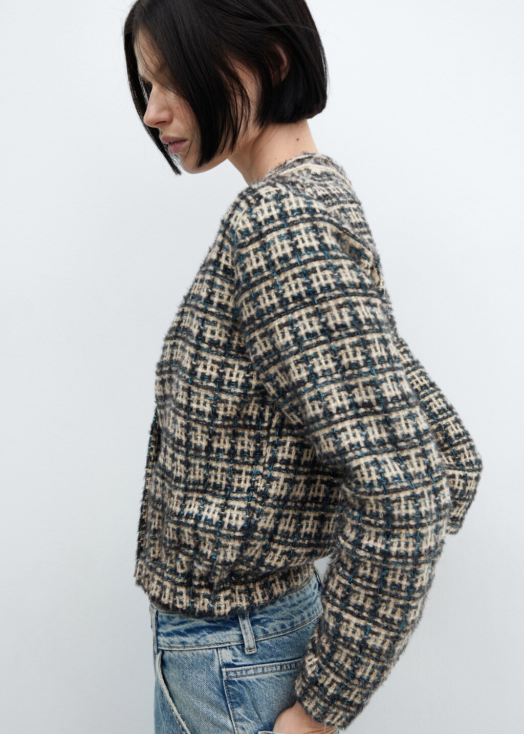 Tweed bomber jacket - Details of the article 2