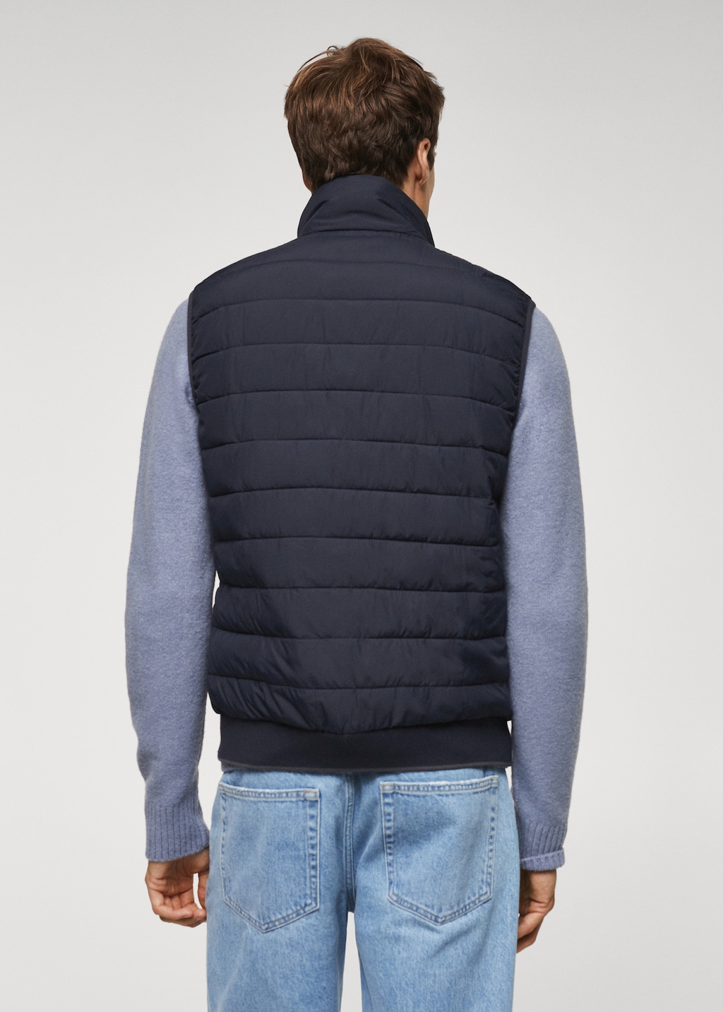 Ultralight water-repellent quilted gilet - Reverse of the article