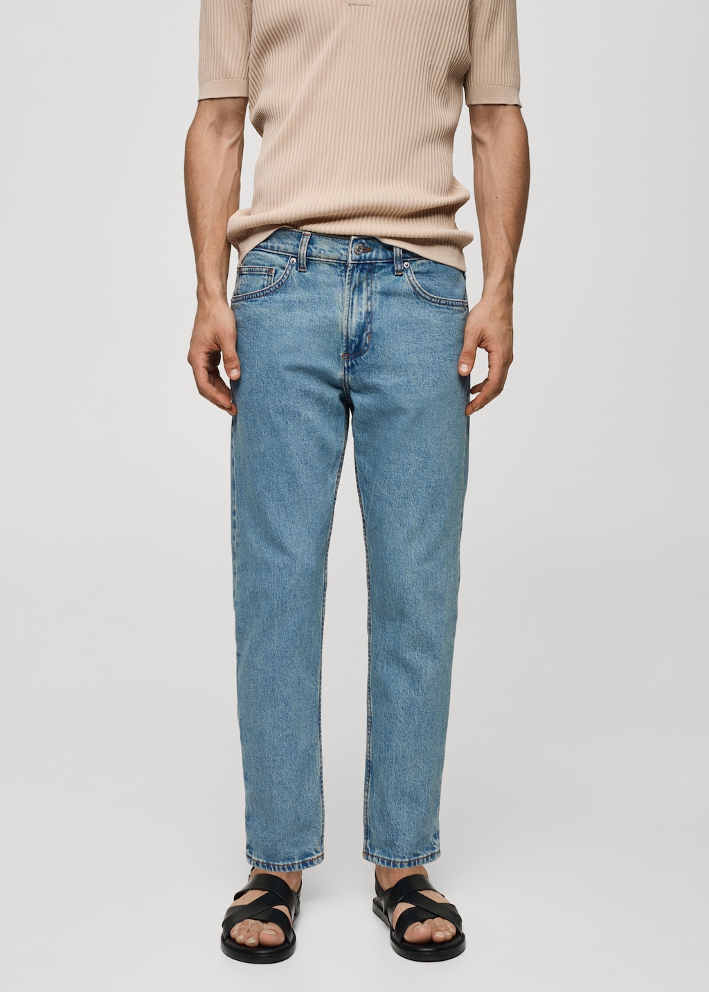 Tapered-fit jeans - Medium plane