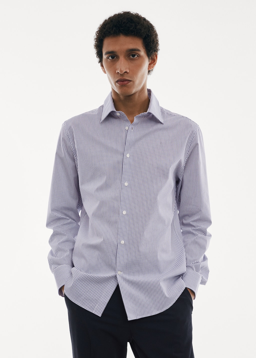 Micro-stretch fabric shirt - Medium plane