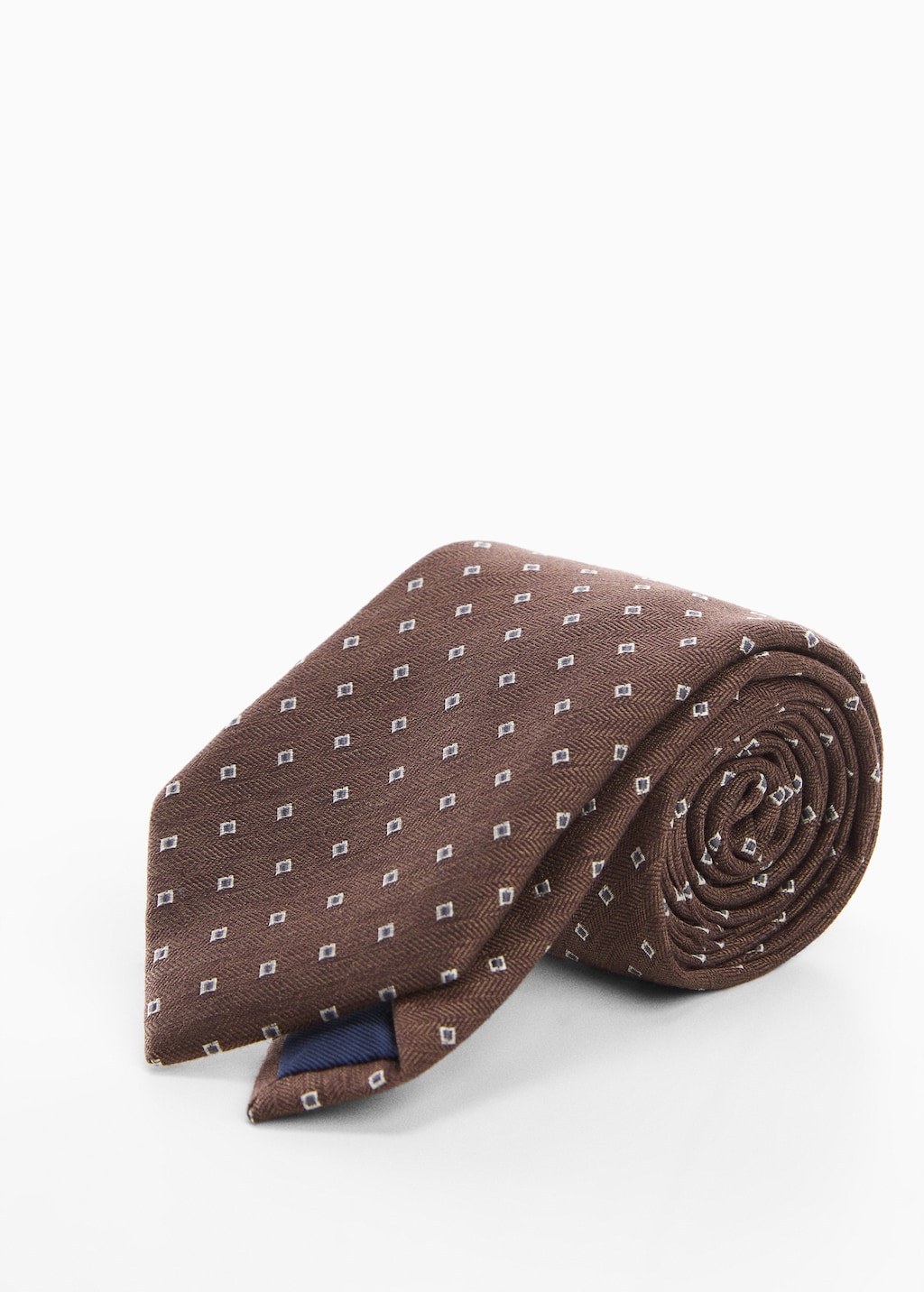 Geometric print tie - Medium plane