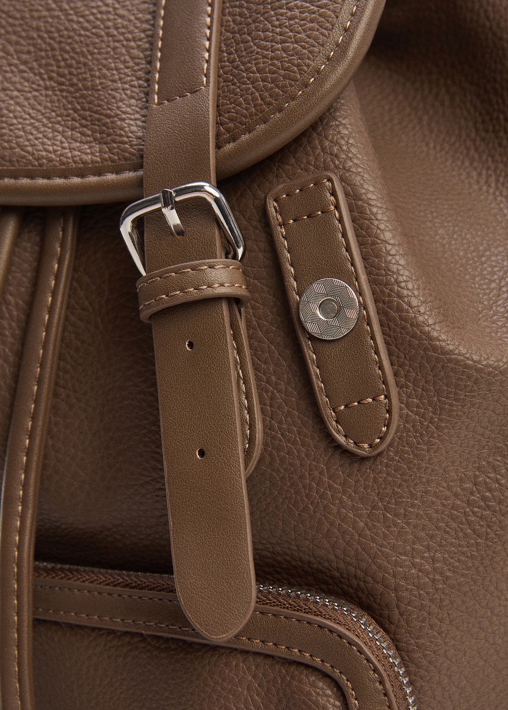 Leather-effect backpack - Details of the article 1