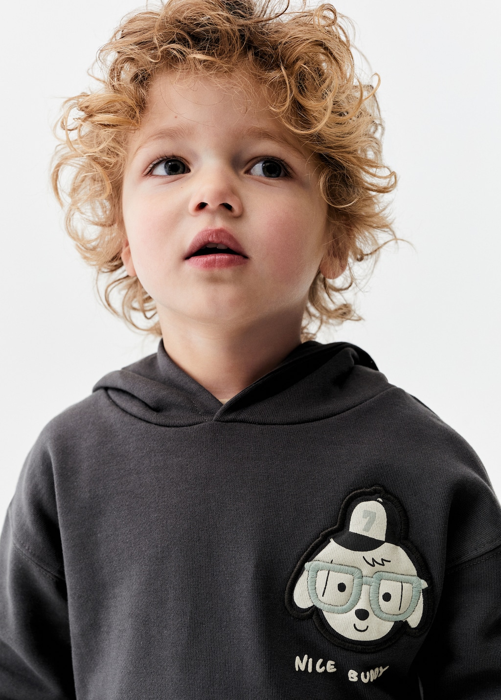 Embroidered drawing sweatshirt - Details of the article 1