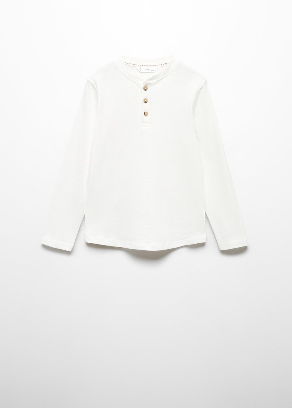 Buttoned long sleeve t-shirt - Article without model