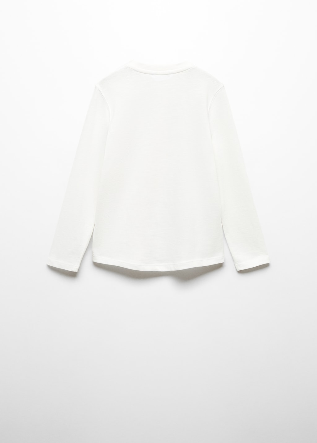 Buttoned long sleeve t-shirt - Reverse of the article