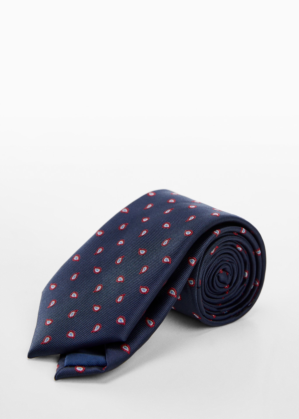 Stain-resistant printed tie - Medium plane