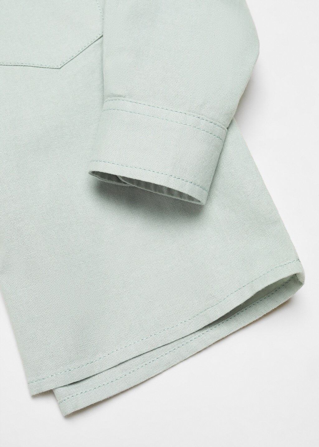 Chest-pocket cotton shirt - Details of the article 8