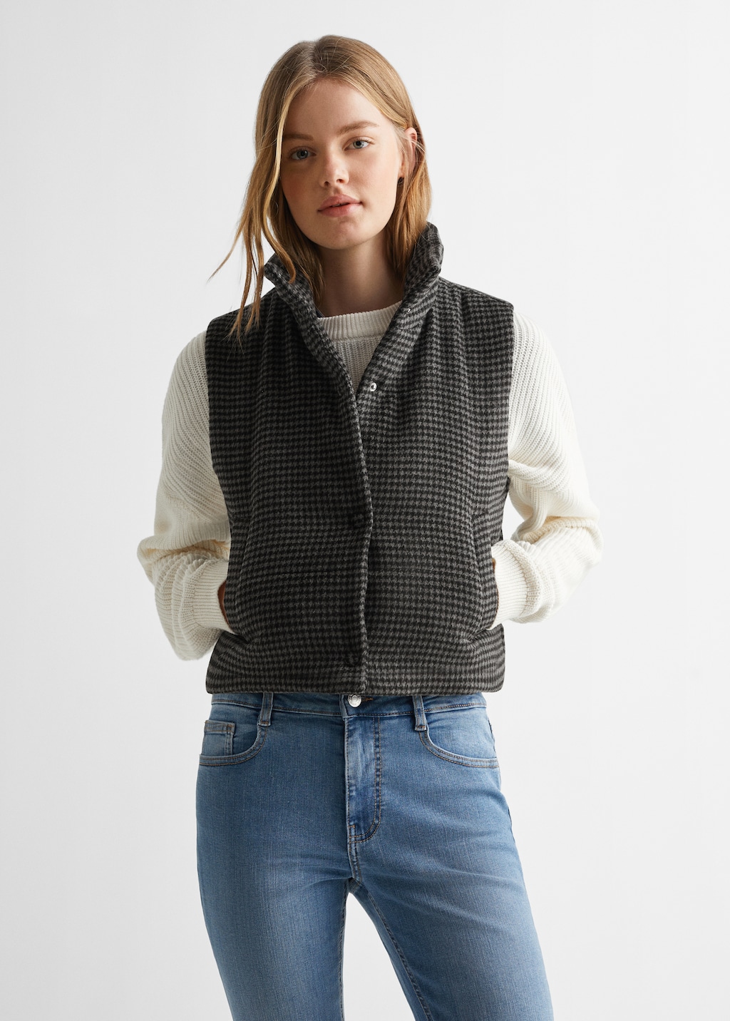 Houndstooth vest shops