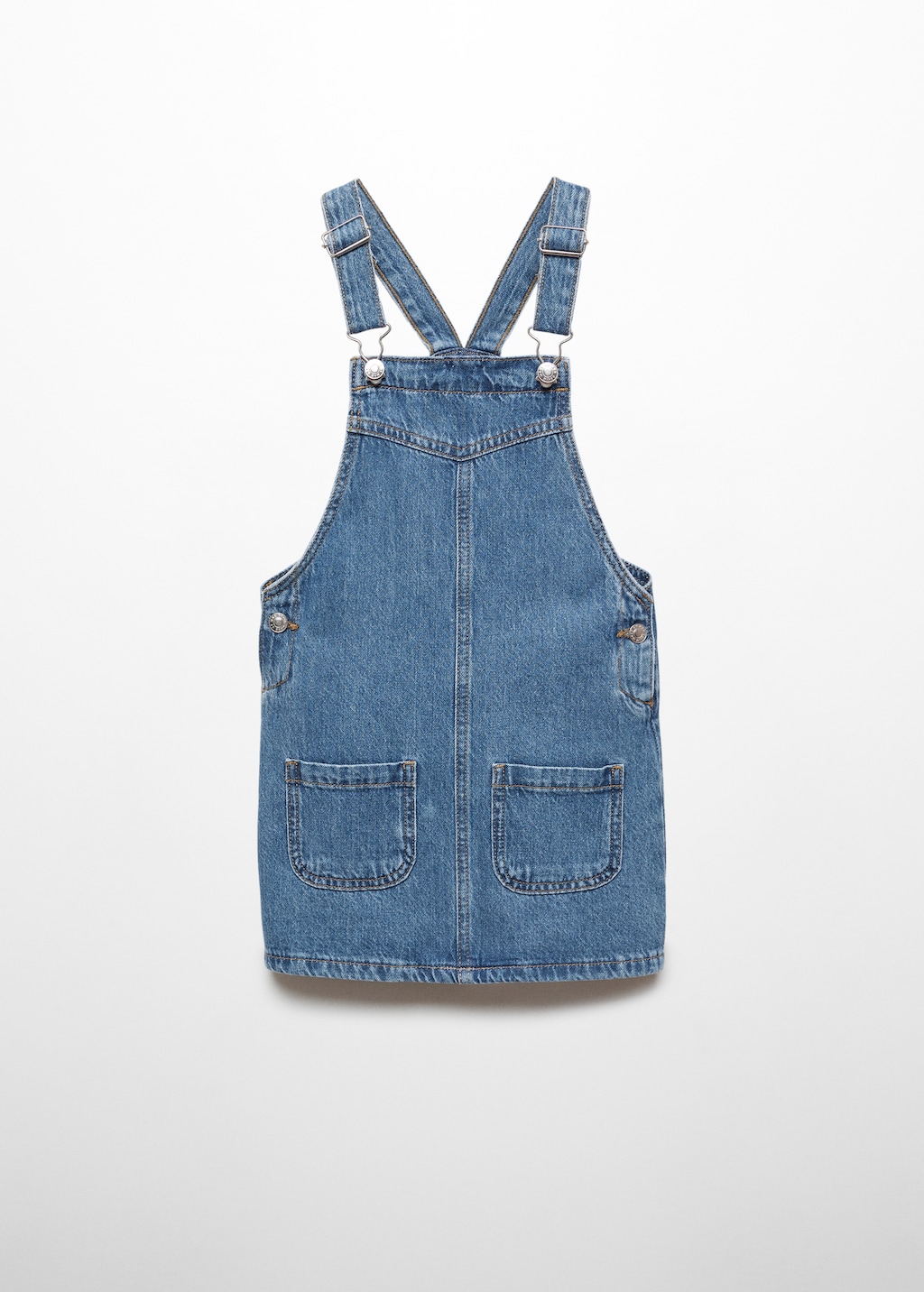 Short denim pinafore - Article without model