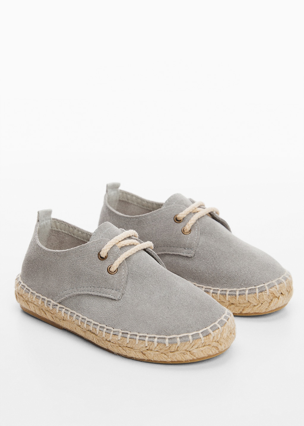 Laces suede espadrilles - Medium plane