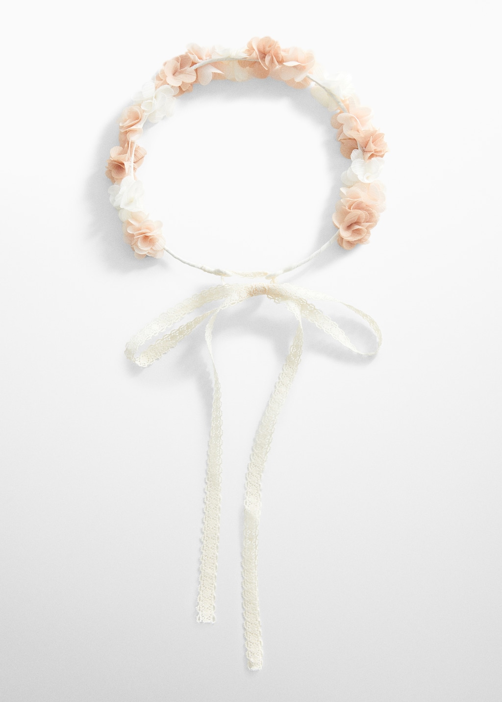 Headband with embossed flowers - Article without model