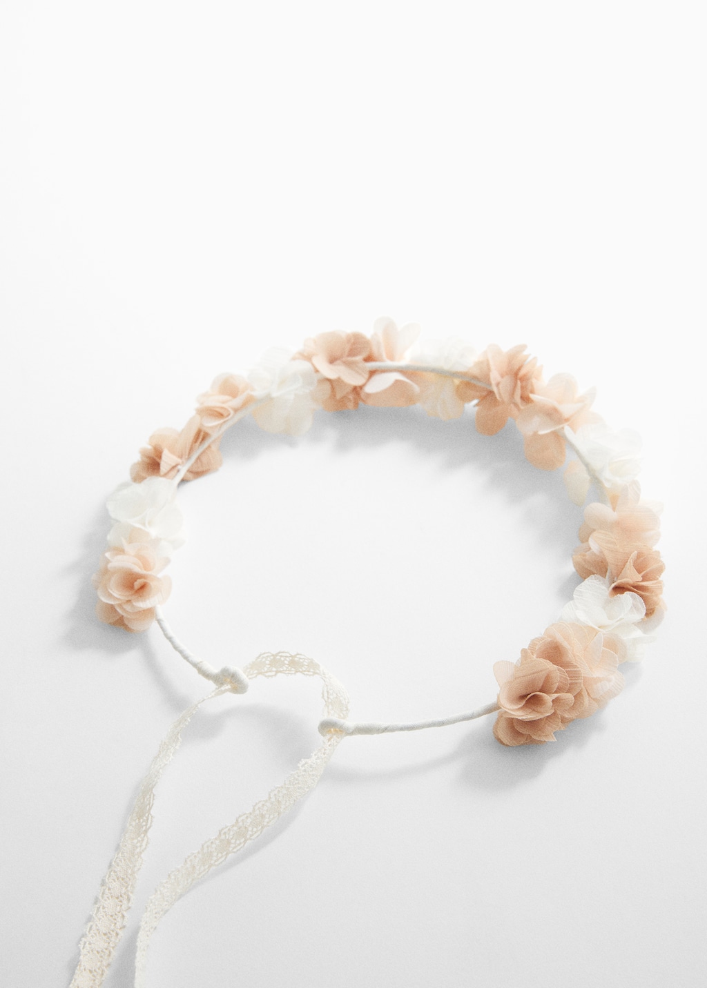 Headband with embossed flowers - Details of the article 1