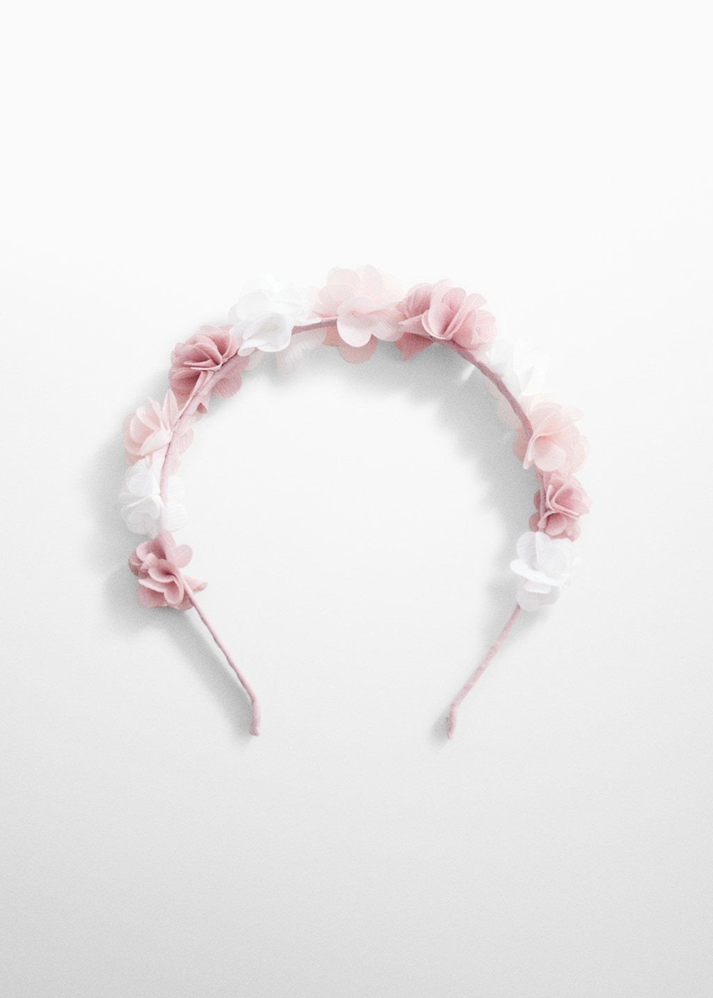 Headband with embossed flowers - Article without model