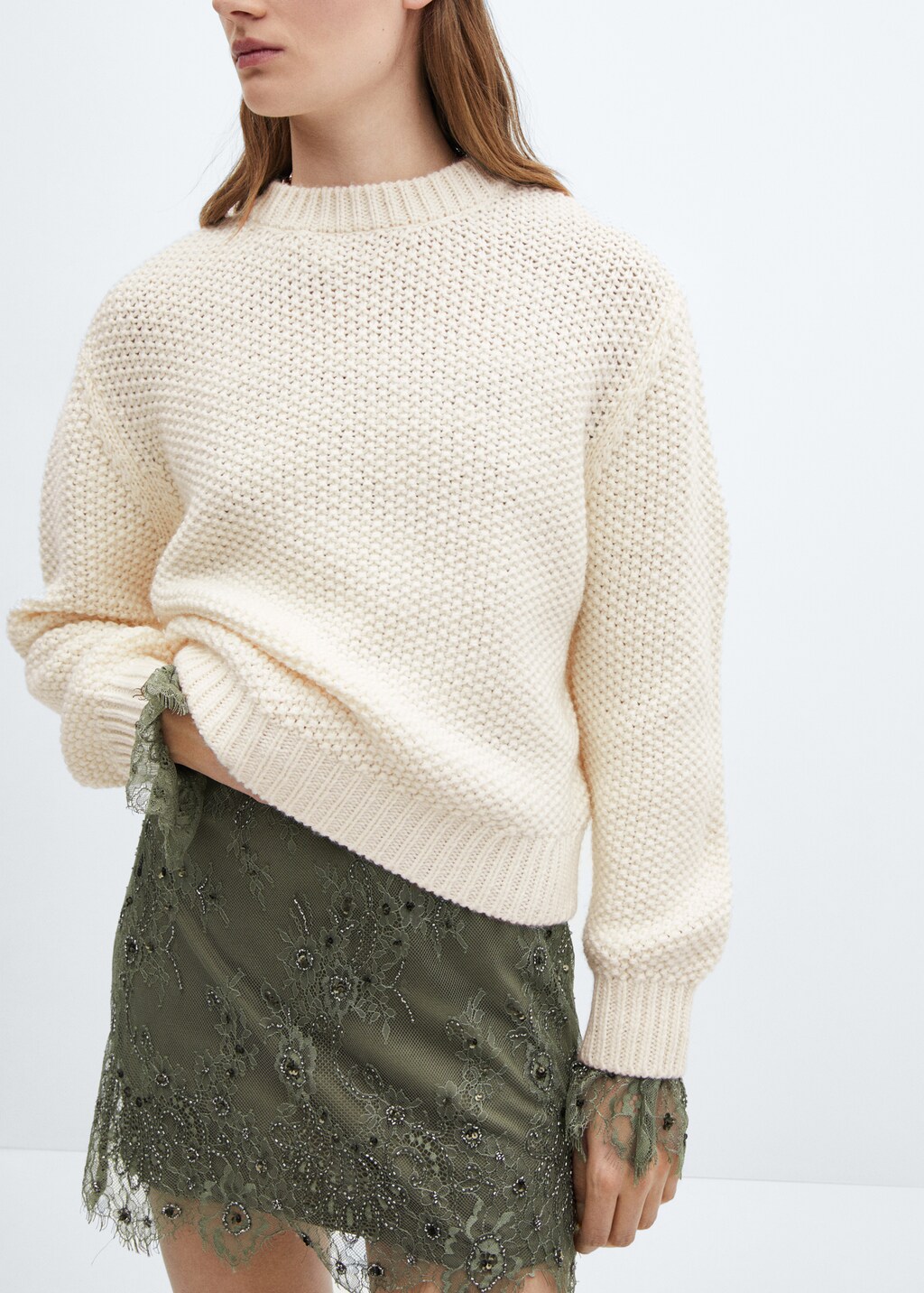 Rundhals-Strickpullover - Detail des Artikels 6