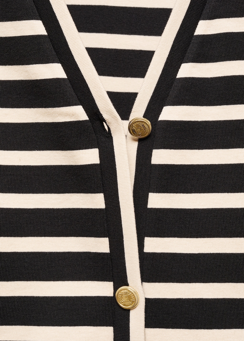 Striped cardigan with buttons - Details of the article 8