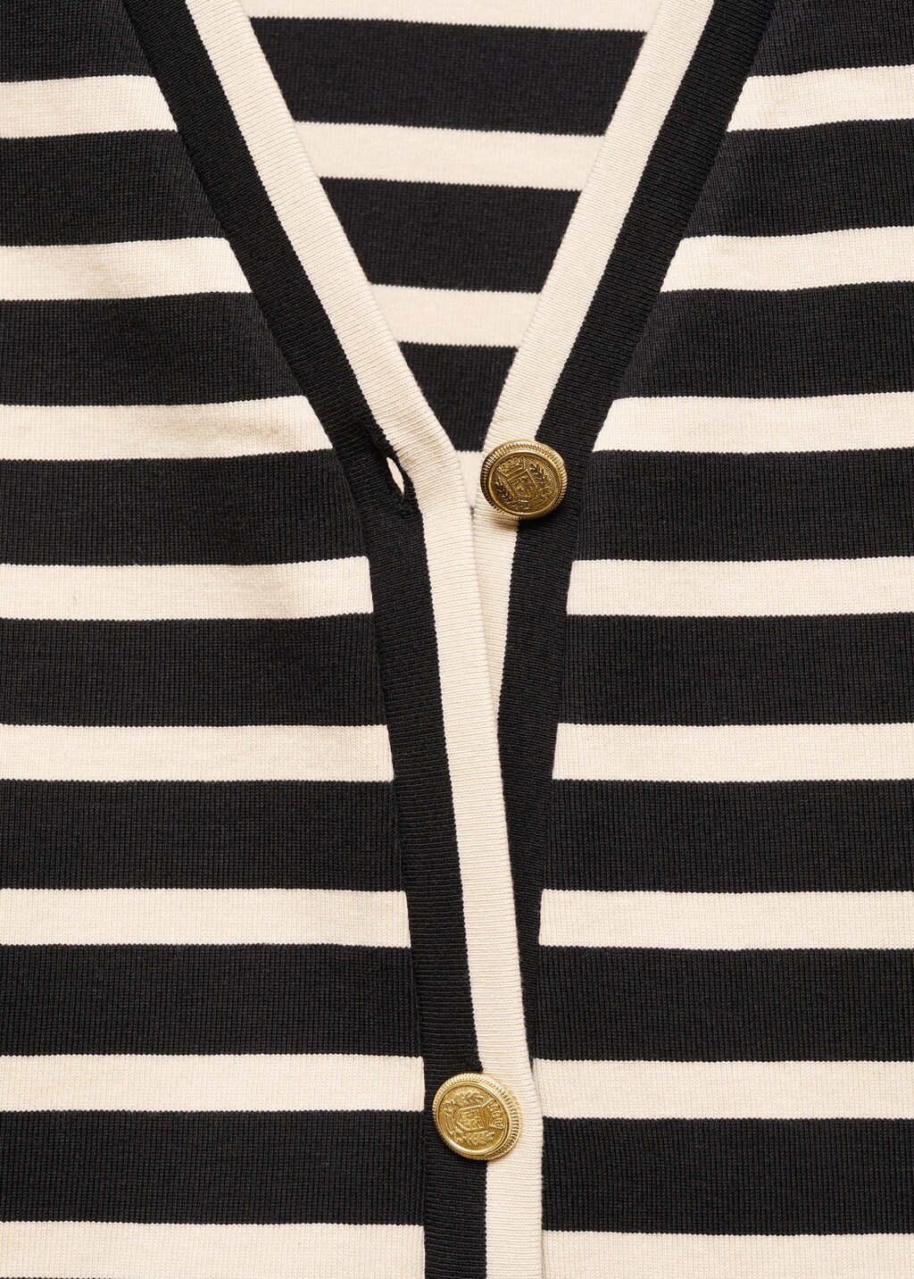 Striped cardigan with buttons - Details of the article 8