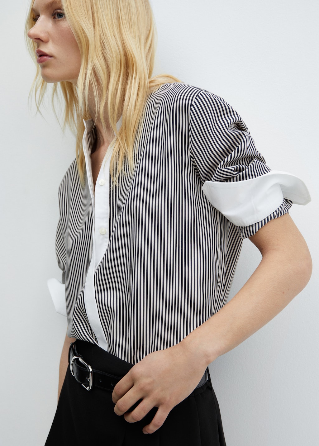 Contrast striped shirt - Medium plane