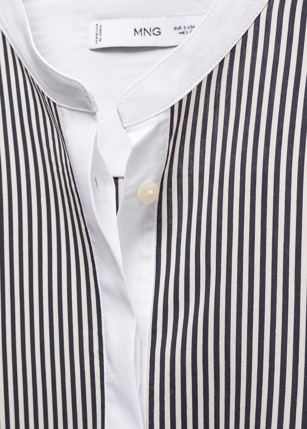 Contrast striped shirt - Details of the article 8