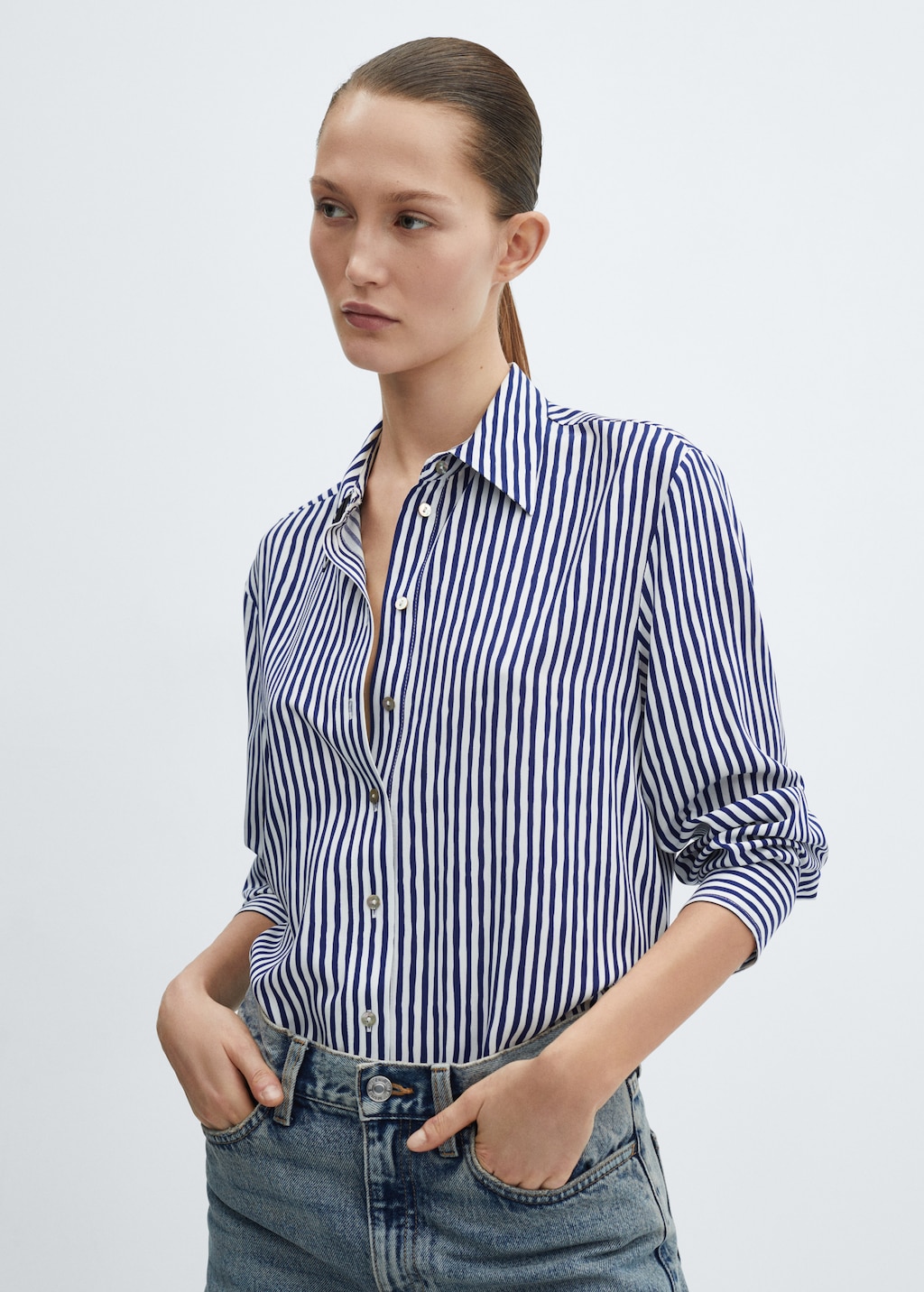 Buttoned printed shirt - Medium plane