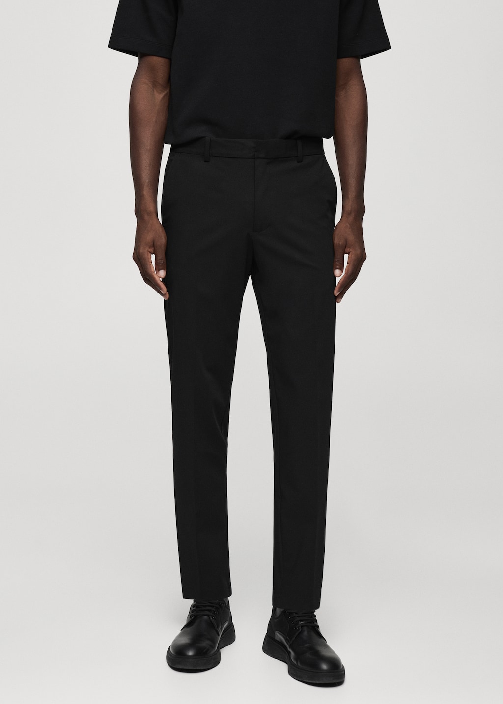 Slim fit stretch trousers - Medium plane