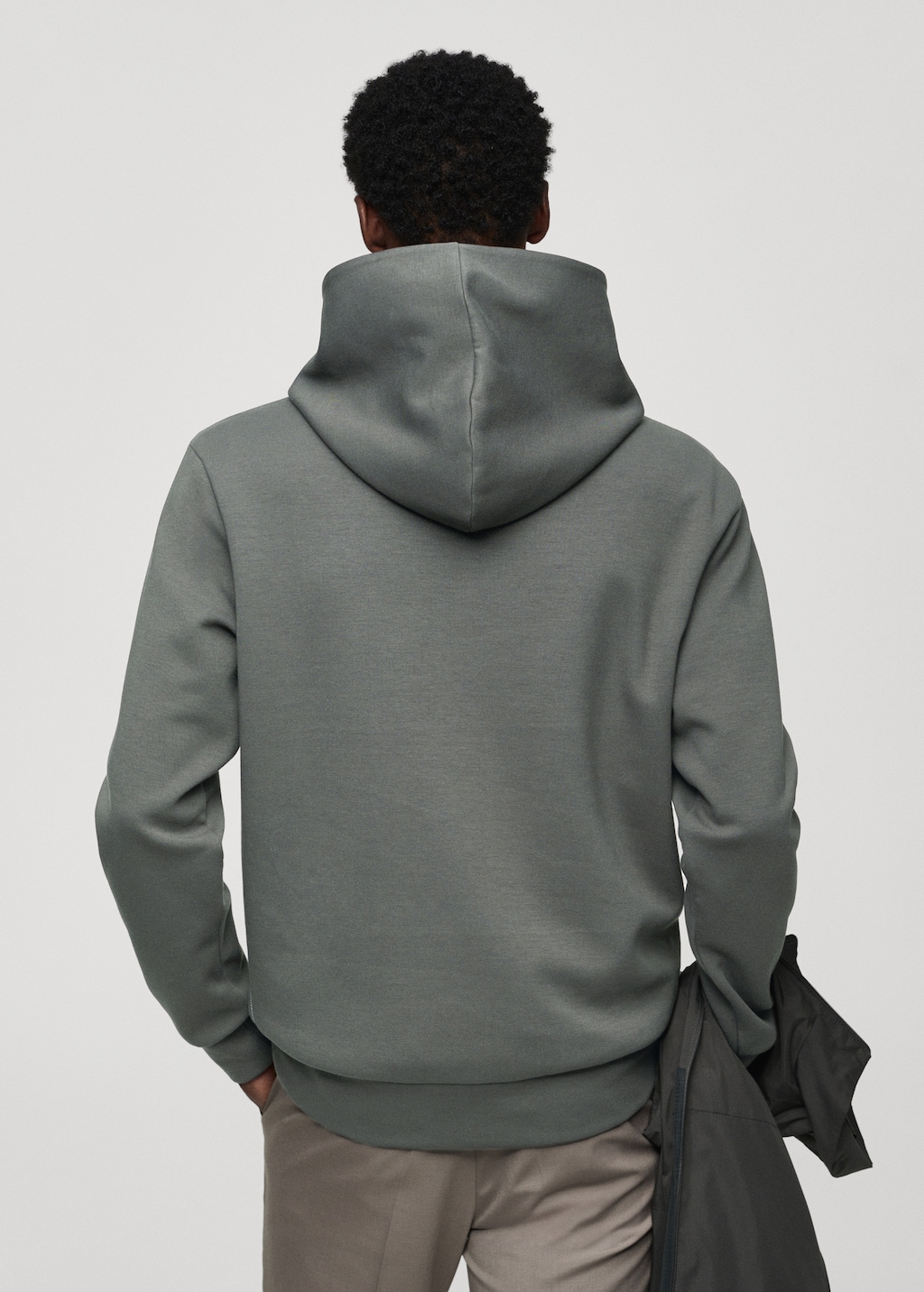 Technical fabric hoodie - Reverse of the article