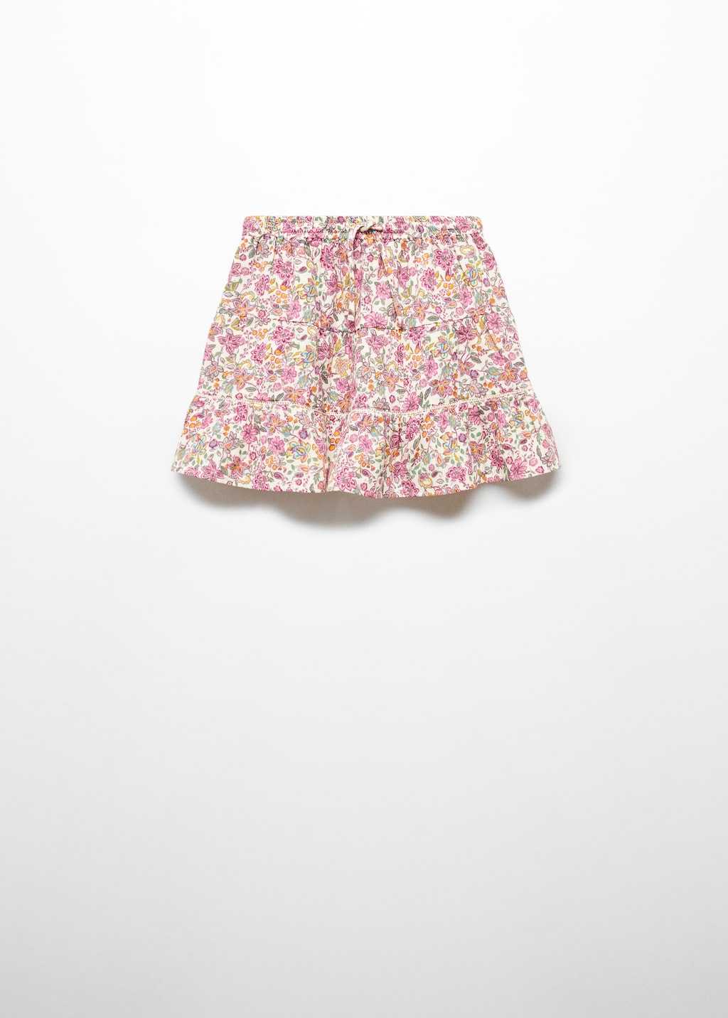 Ruffle flower print skirt - Article without model