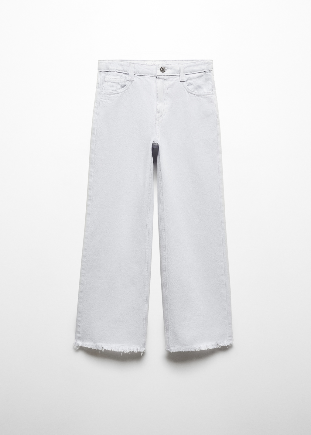 Wideleg low frayed hem jeans - Article without model