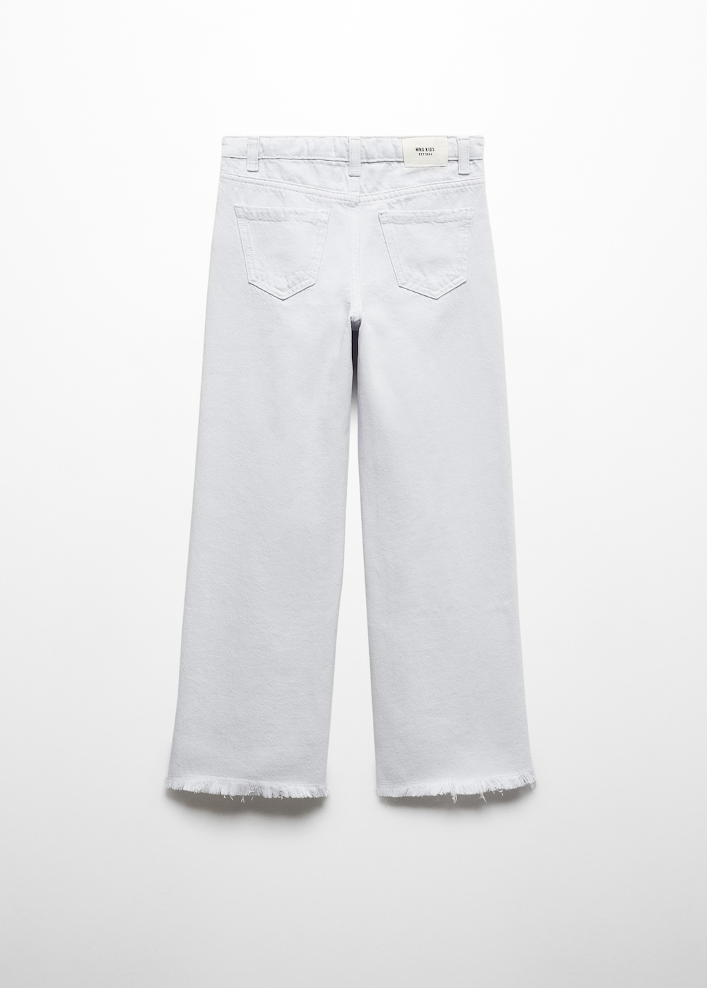 Wideleg low frayed hem jeans - Reverse of the article