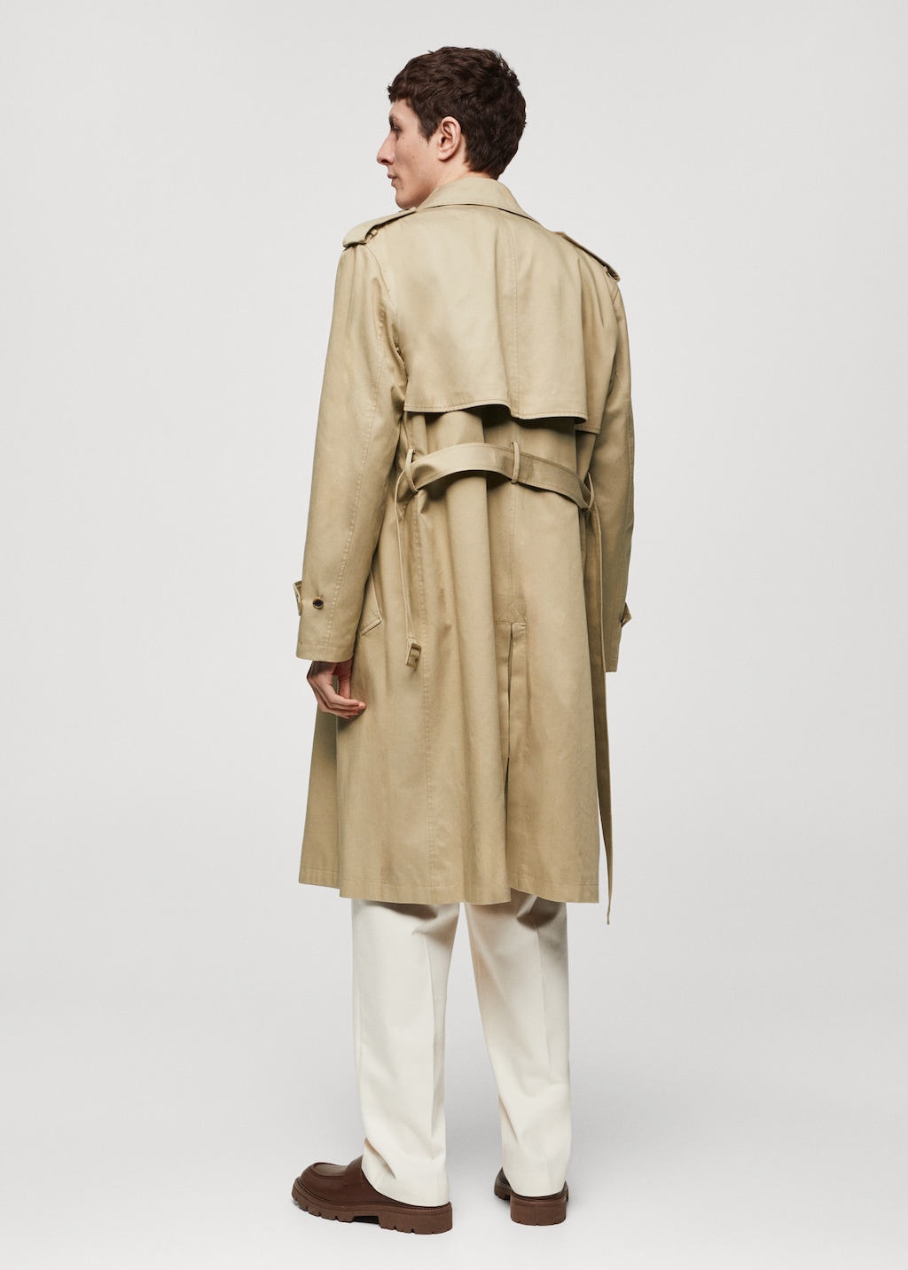 Gabardina trench cintura relaxed-fit - Retro dell'articolo