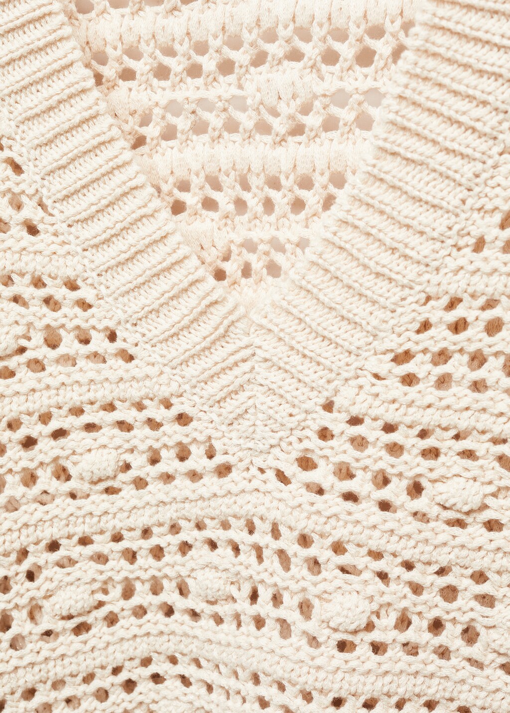 Lochstrickpullover mit V-Ausschnitt - Detail des Artikels 8